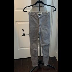 Topshop Joni denim. Light grey